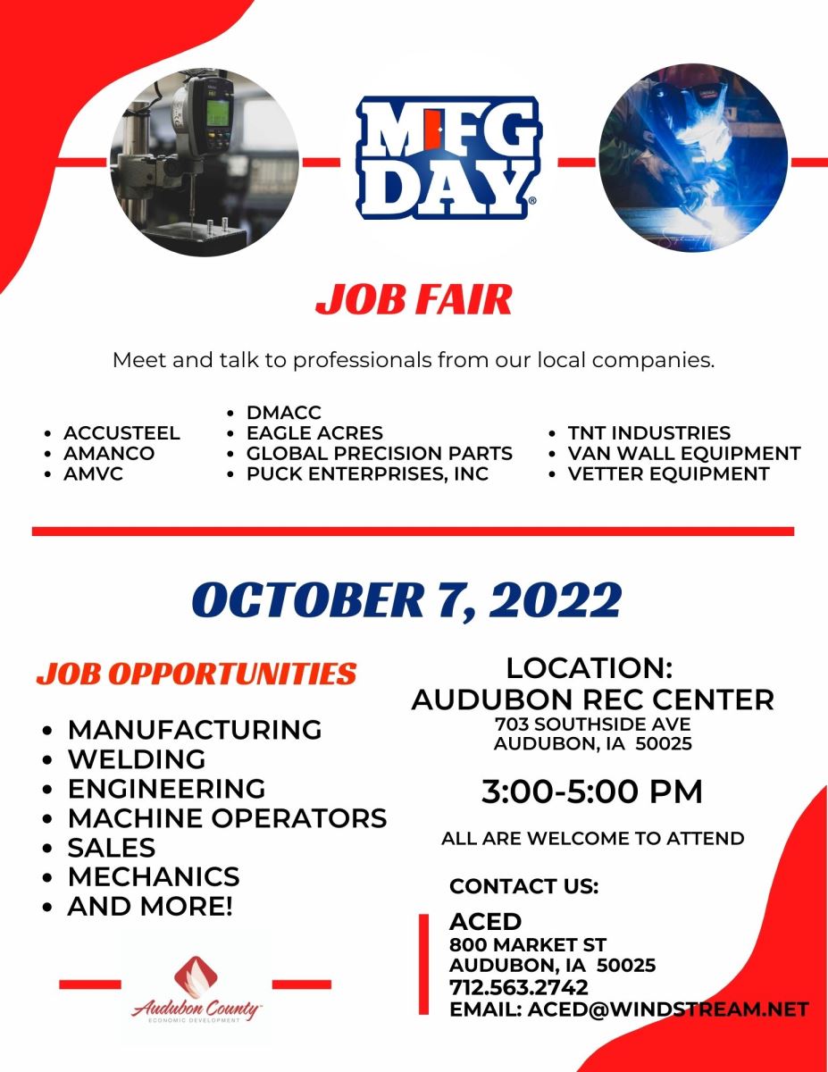MFG Day Job Fair Audubon County